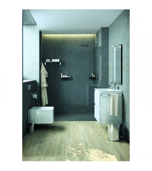Porte-serviette LineB+ Bath + by Cosmic chromé 40 cm