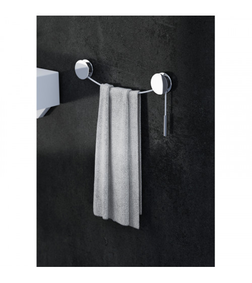 Porte-serviette Diabolo Bath + by Cosmic chrome-blanc