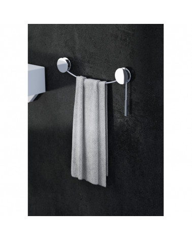 Porte-serviette Diabolo Bath + by Cosmic chrome-blanc