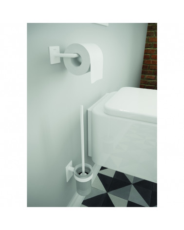 Porte-rouleaux sans couvercle Stick Bath + by Cosmic blanc mat longueur 15,2 cm