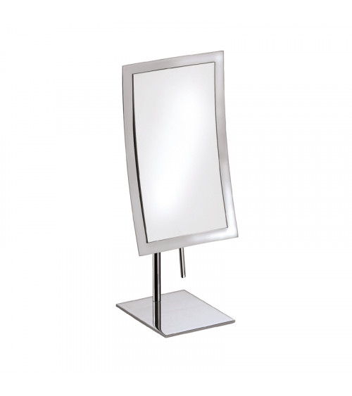 Miroir grossissant (x3) rectangulaire à poser Illusion Pomd'or chromé