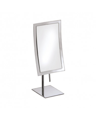 Miroir grossissant (x3) rectangulaire à poser Illusion Pomd'or chromé