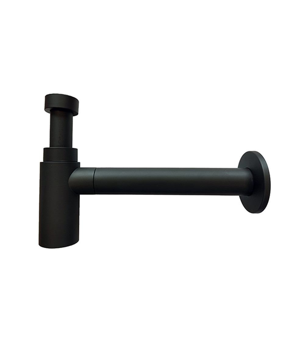 Siphon de lavabo ABS Cristina Ondyna noir mat