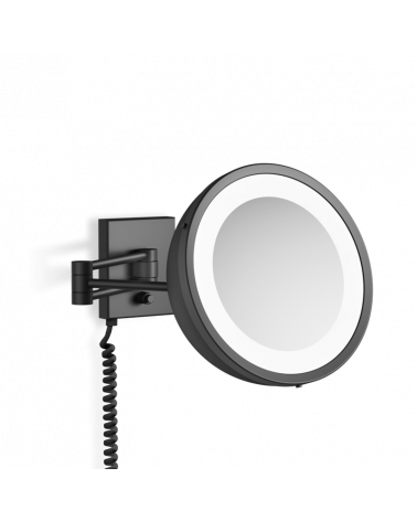 Miroir grossissant 3x cosmétique avec éclairage LED BS 25 PL Decor Walther noir