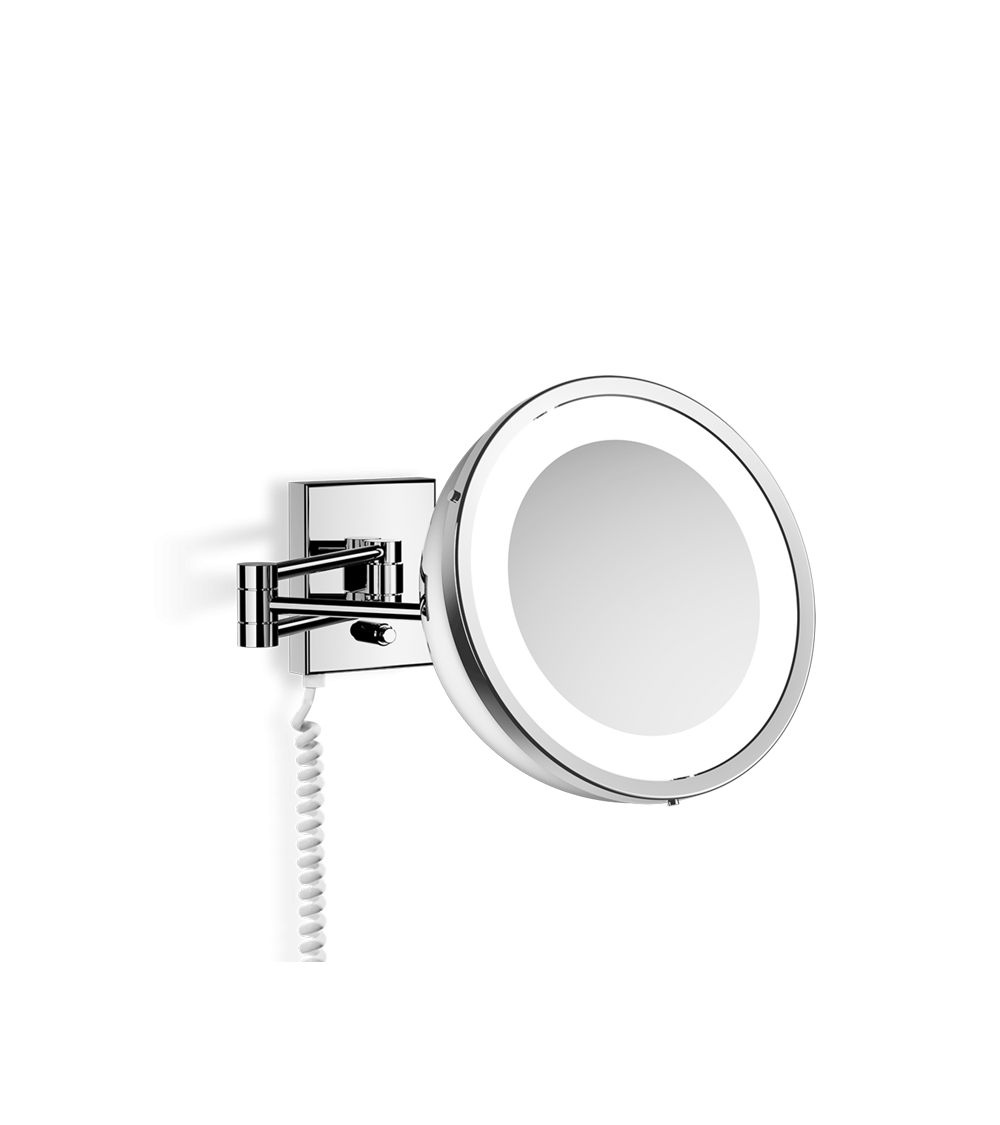 Miroir grossissant 5x cosmétique avec éclairage LED BS 25 PL/V Decor Walther chromé