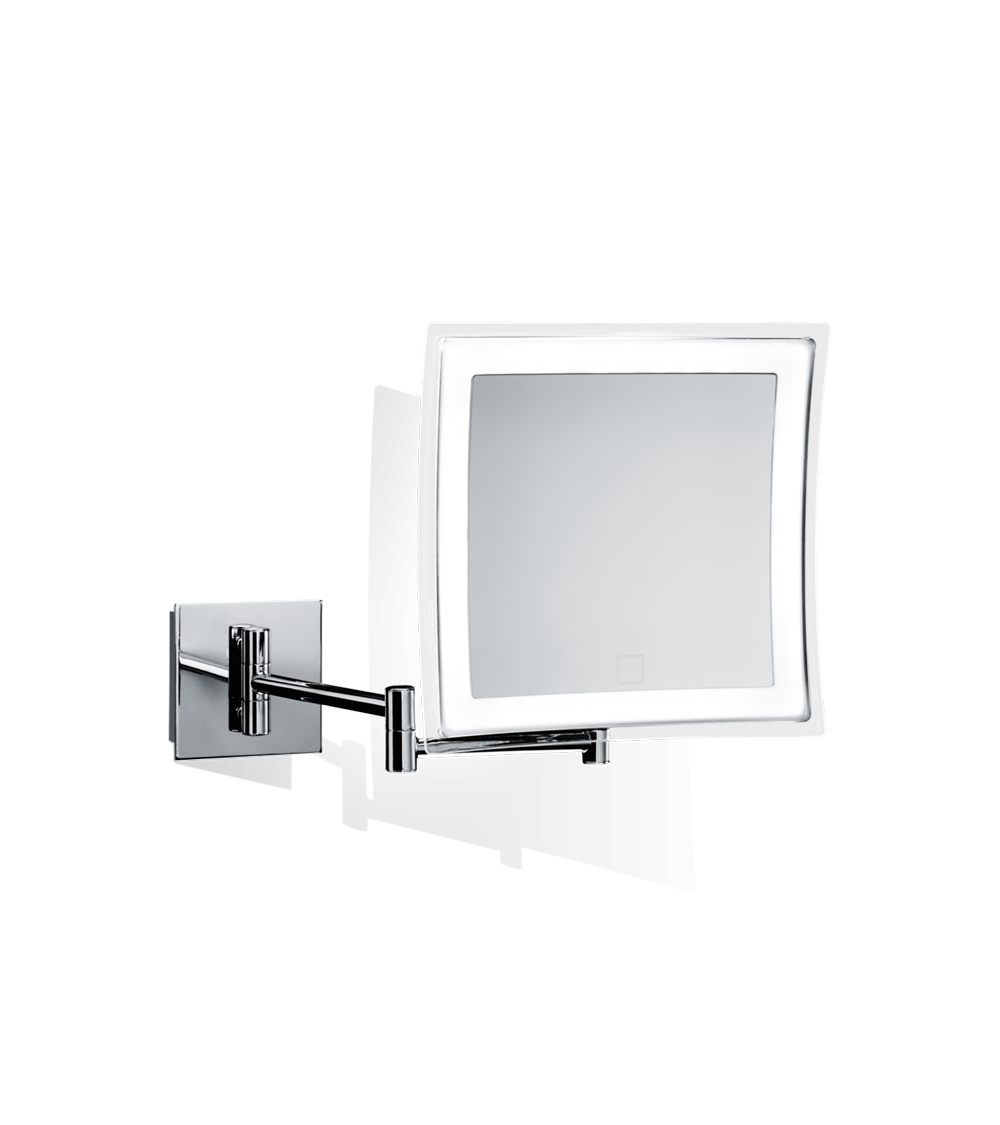 Miroir grossissant 5x cosmétique avec éclairage LED BS 84 TOUCH Decor Walther chromé
