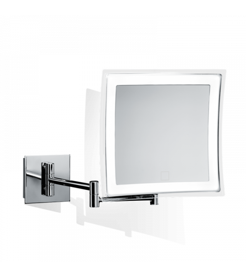 Miroir grossissant 5x cosmétique avec éclairage LED BS 85 TOUCH Decor Walther chromé