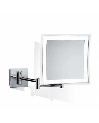 Miroir grossissant 5x cosmétique avec éclairage LED BS 85 TOUCH Decor Walther chromé