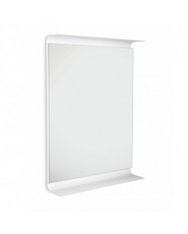 Miroir éclairant avec étagère Curva Cristina Ondyna blanc