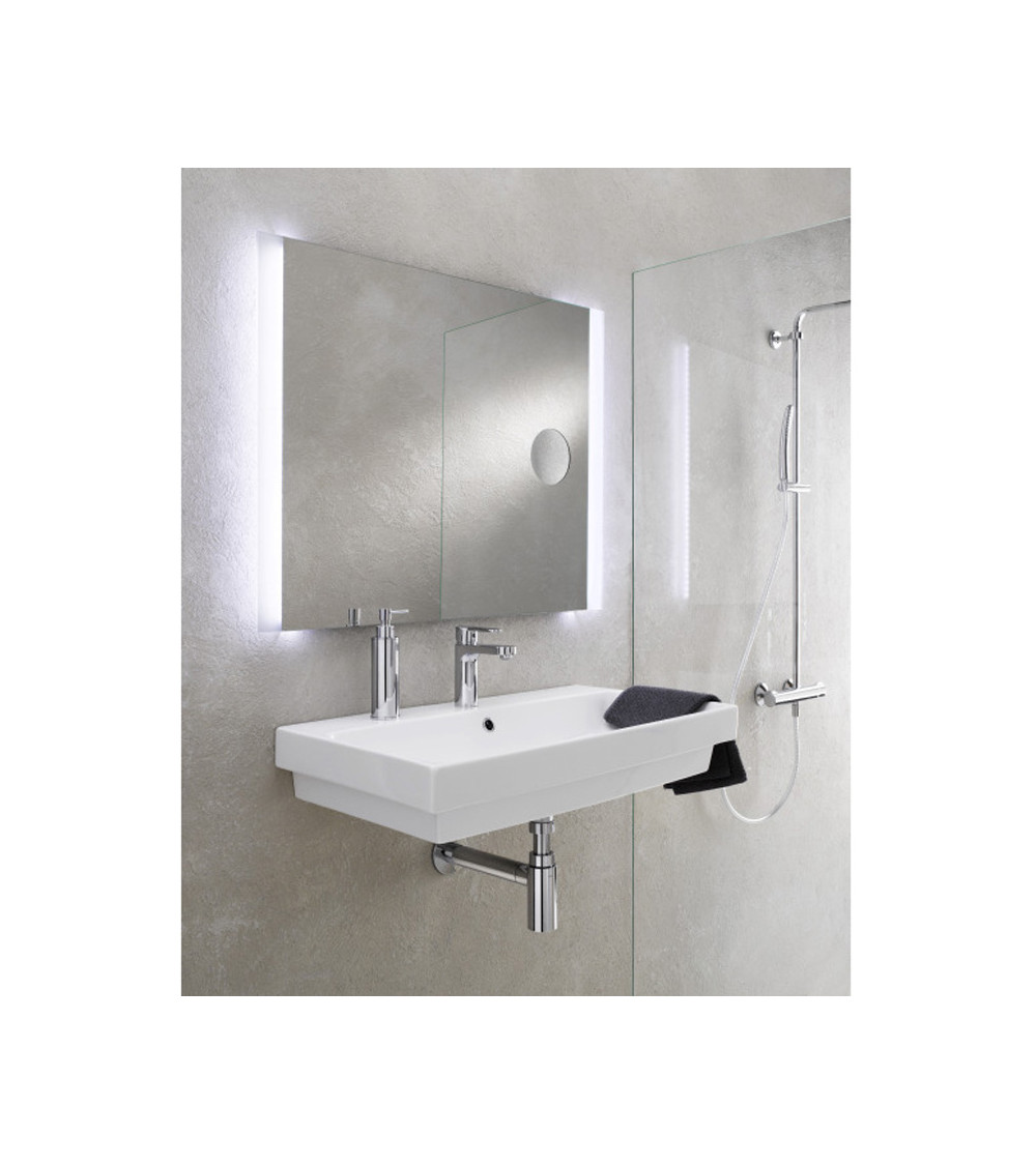 Miroir leds 2 x 5 W antibuée grossissant horizontal Cristina Ondyna 100 x 70 cm