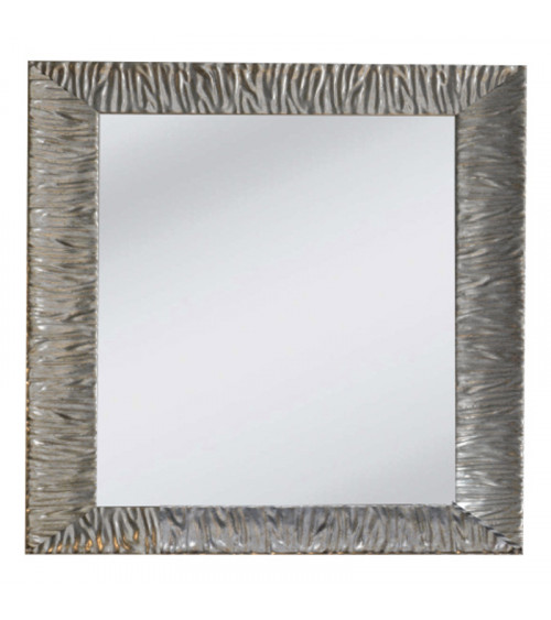 Miroir rétro Parigi Cristina Ondyna 100 x 100 cm cadre silver