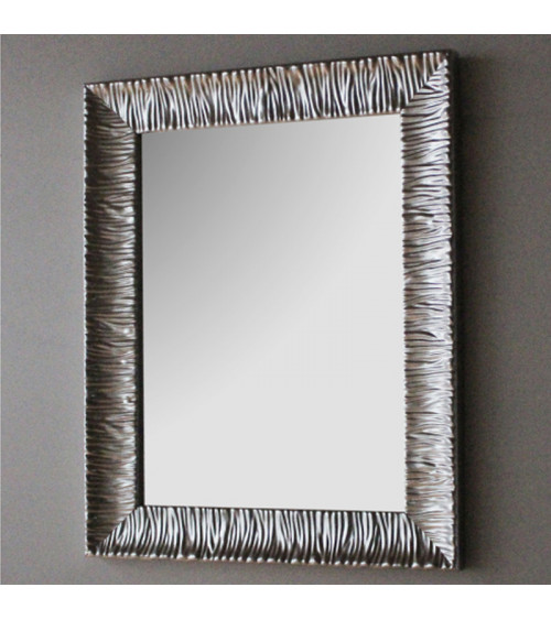 Miroir rétro Parigi Cristina Ondyna 90 x 70 cm cadre silver
