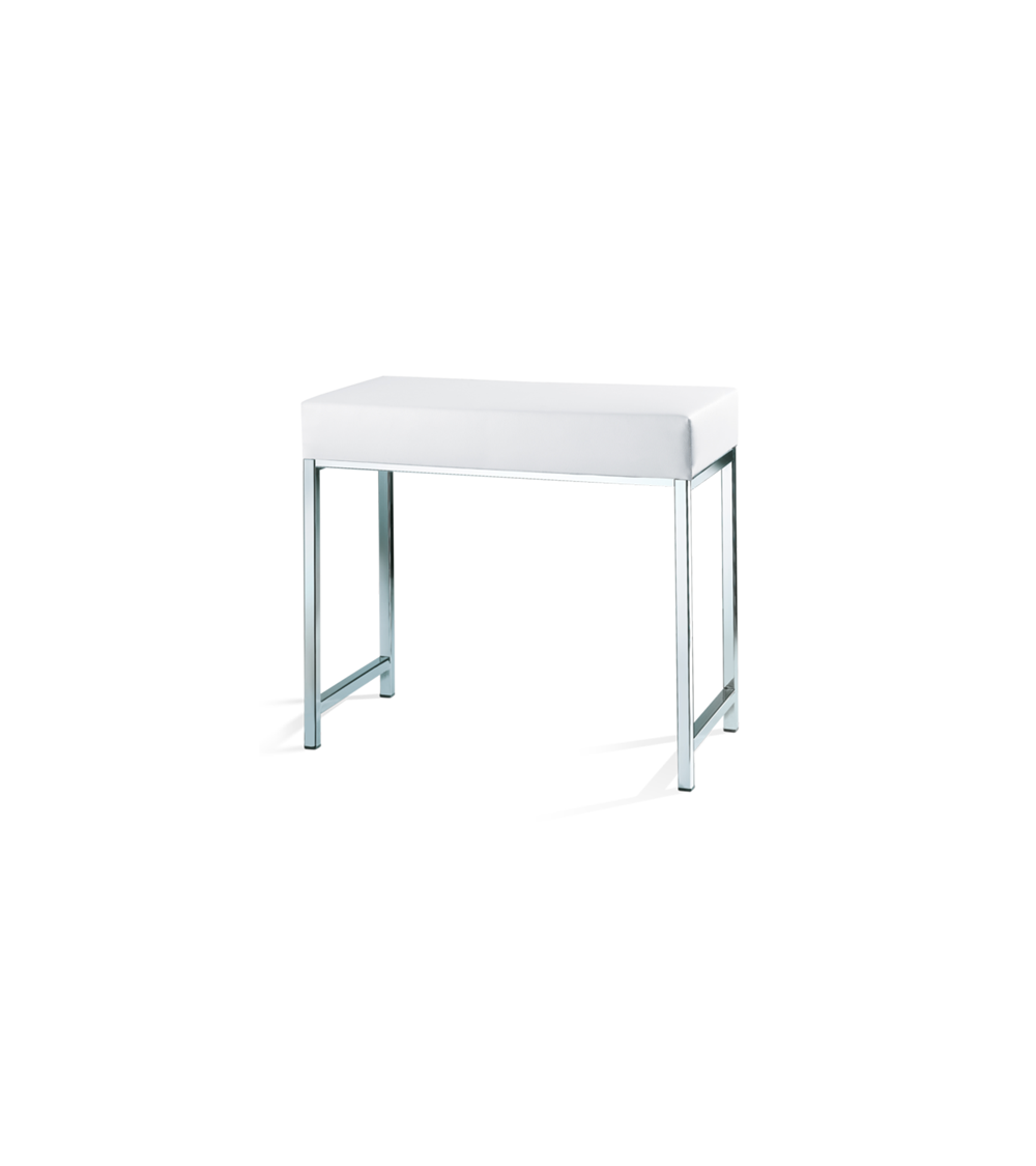 Banc DW 66 Decor Walther chromé / siège blanc