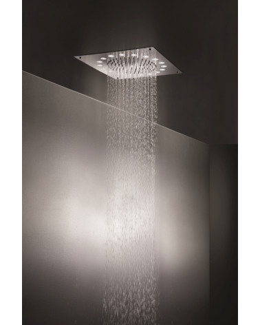 Pomme de douche Dynamo Cristina Ondyna pour plafond sans fil carrée 340 mm chromée