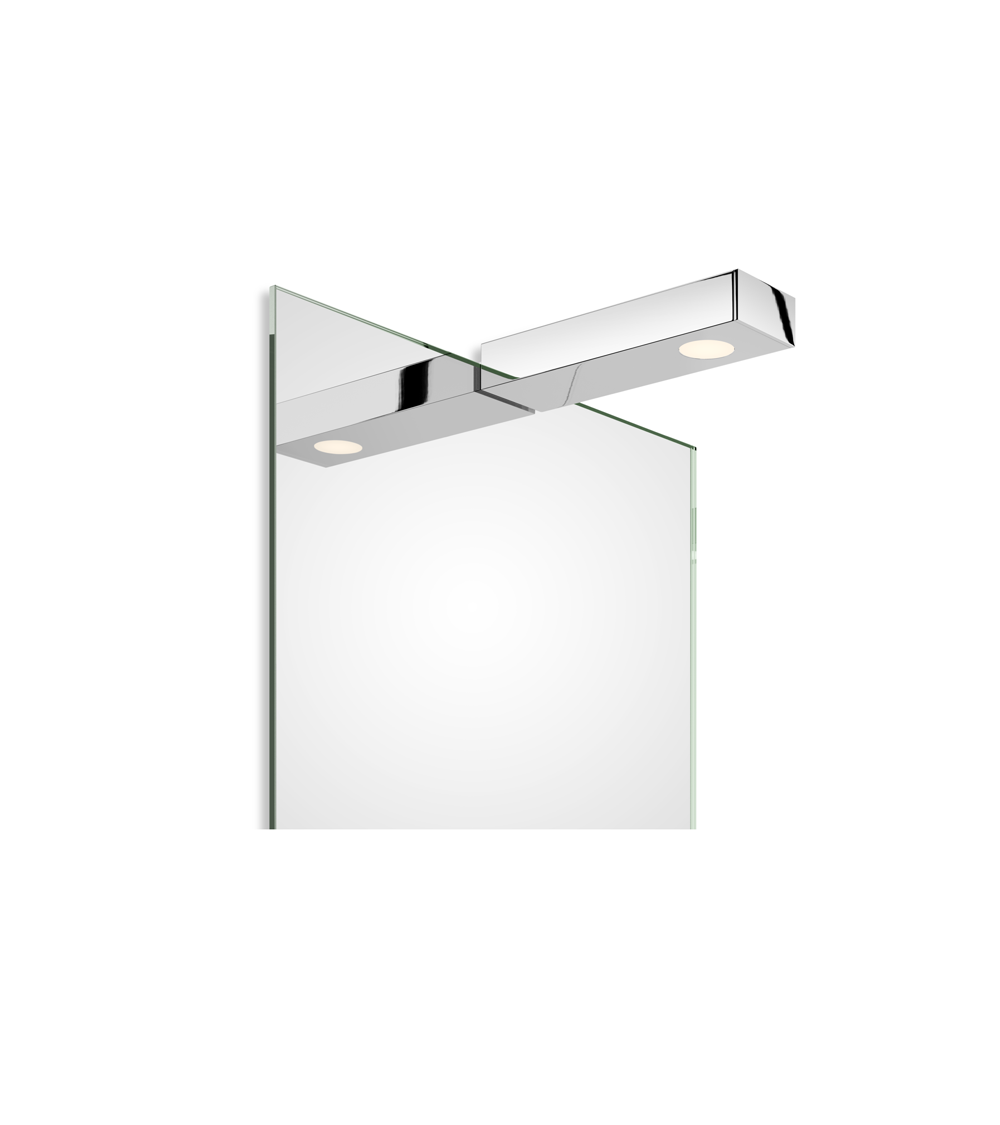 Lampe avec clip de fixation Flat 1 LED pour miroir Decor Walther chromé