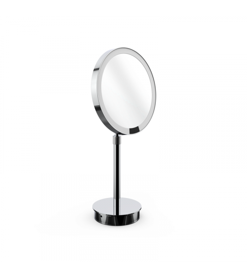 Miroir cosmétique Just Look SR LED avec éclairage grossissement 5x rechargable Decor Walther chromé