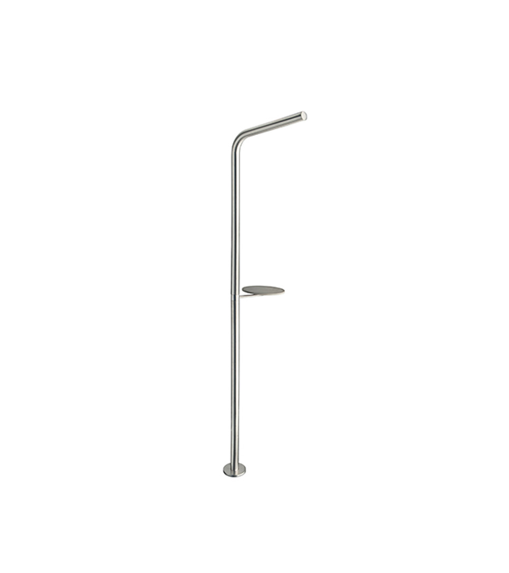 Colonne de douche au sol SX Cristina Ondyna avec tablette ciment hauteur 2076 mm inox