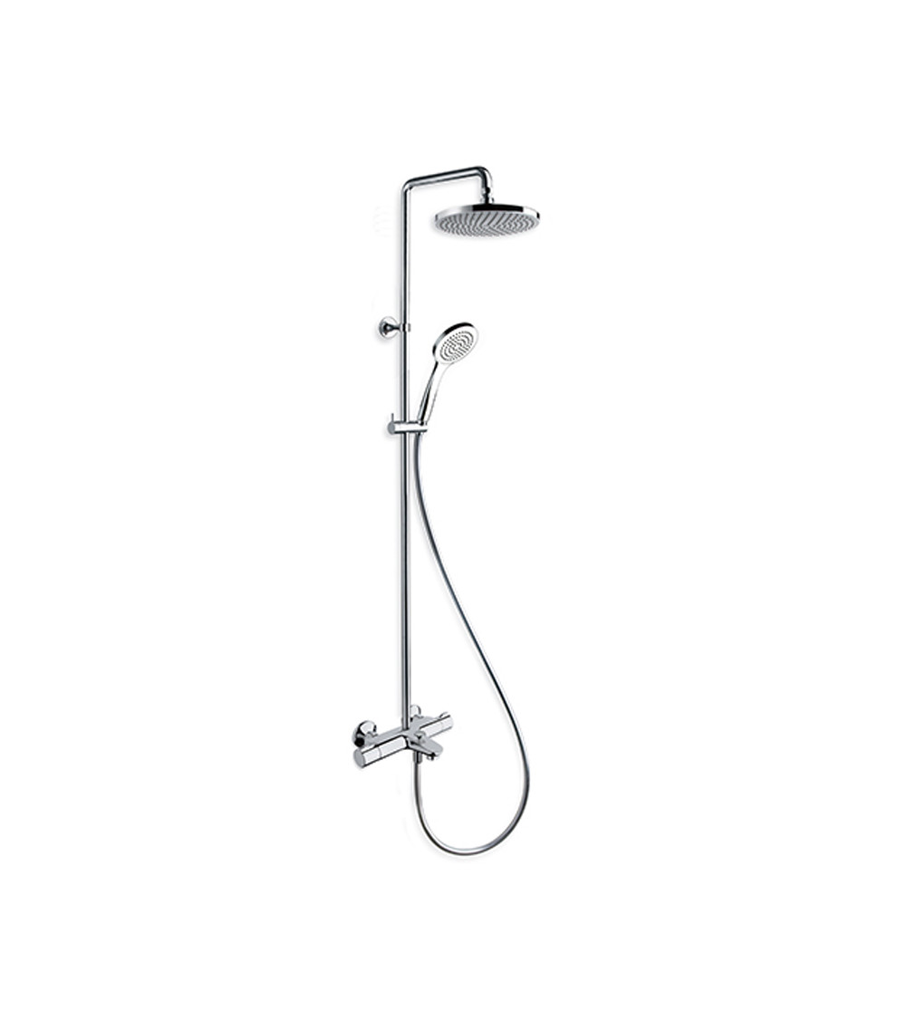 Colonne bain-douche thermostatique Theta Cristina Ondyna chromé