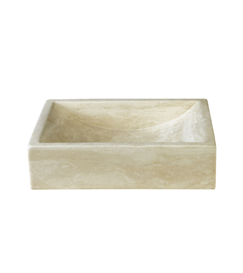 Vasque pierre rectangulaire Cristina Ondyna sablé 40/30/10 cm
