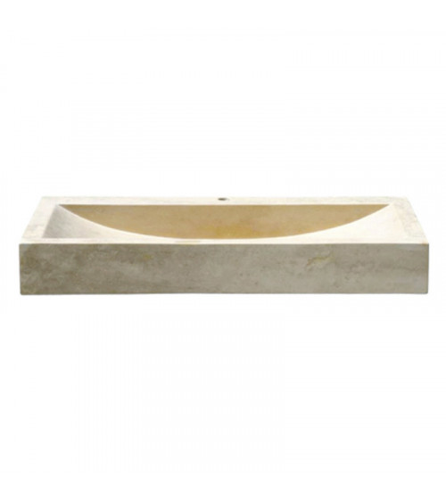 Vasque pierre rectangulaire Cristina Ondyna sablé 70/46/10 cm