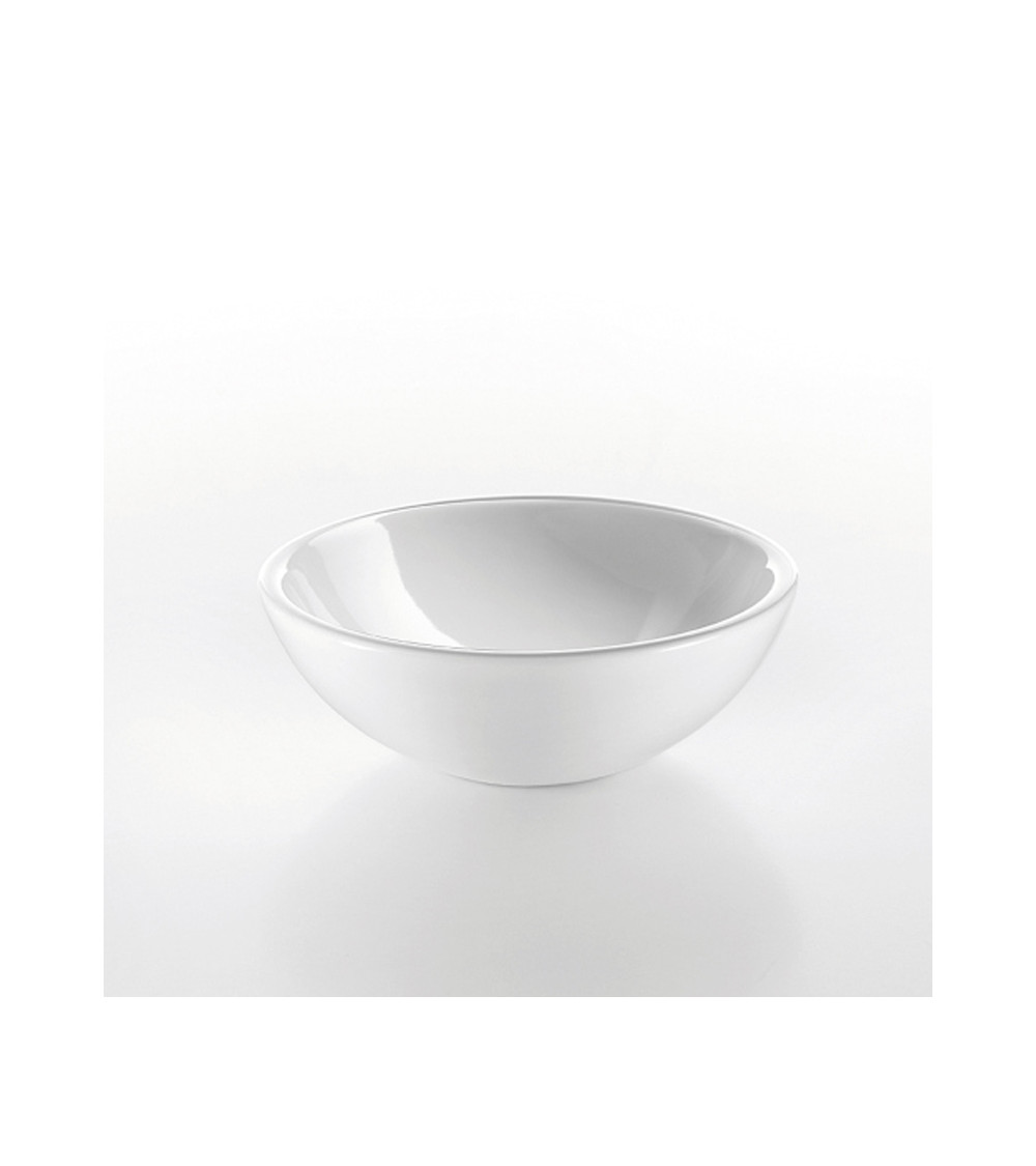 Vasque céramique à poser Cristina Ondyna diamètre 29,5 cm hauteur 10 cm blanc
