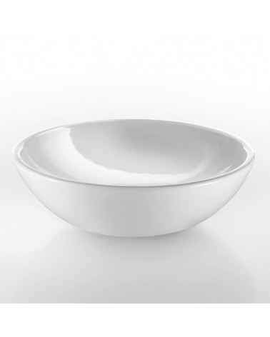 Vasque céramique à poser Cristina Ondyna diamètre 43 cm hauteur 13 cm blanc