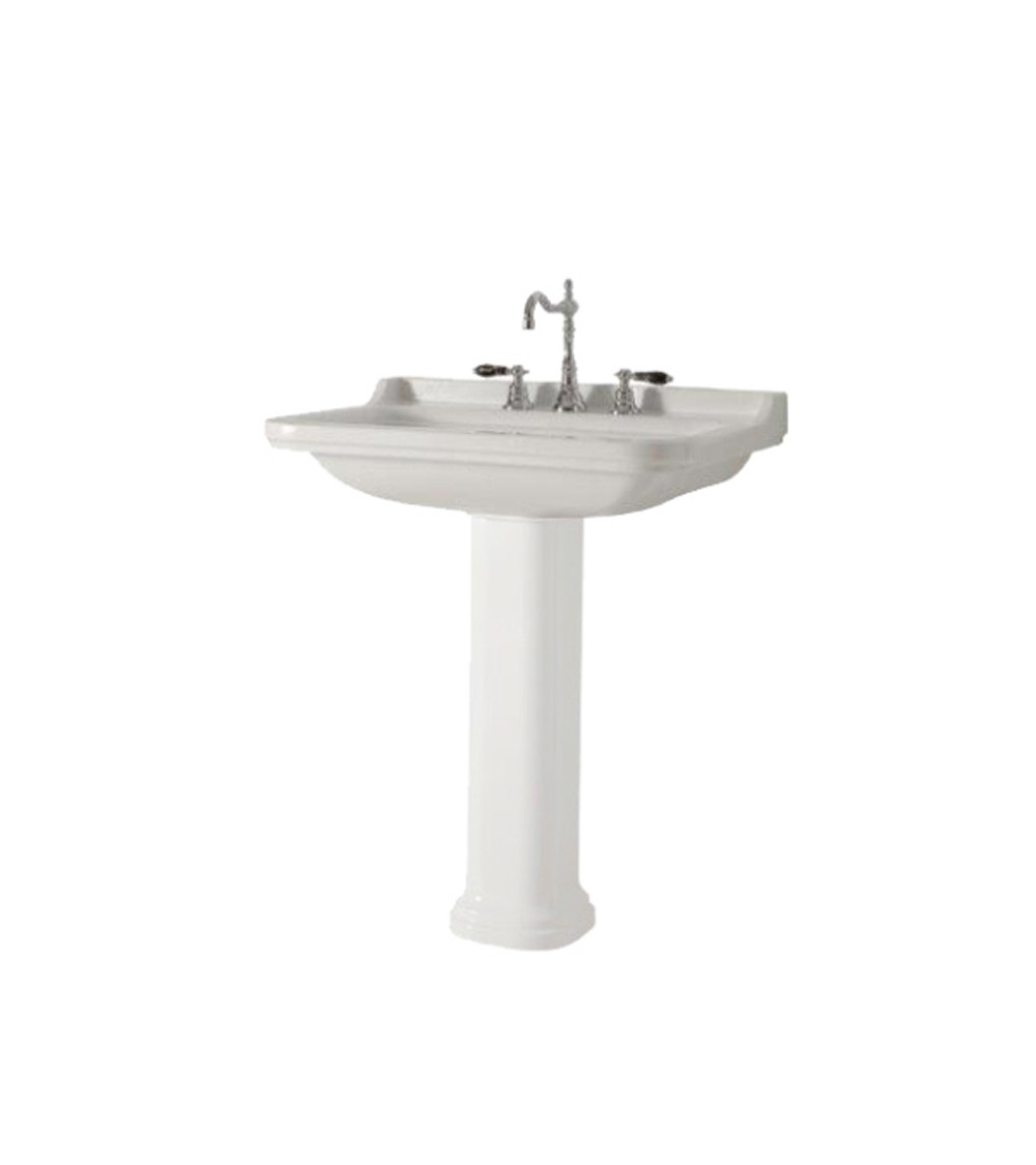 Lavabo céramique Waldorf Cristina Ondyna perçage 3 trous 80-55 cm