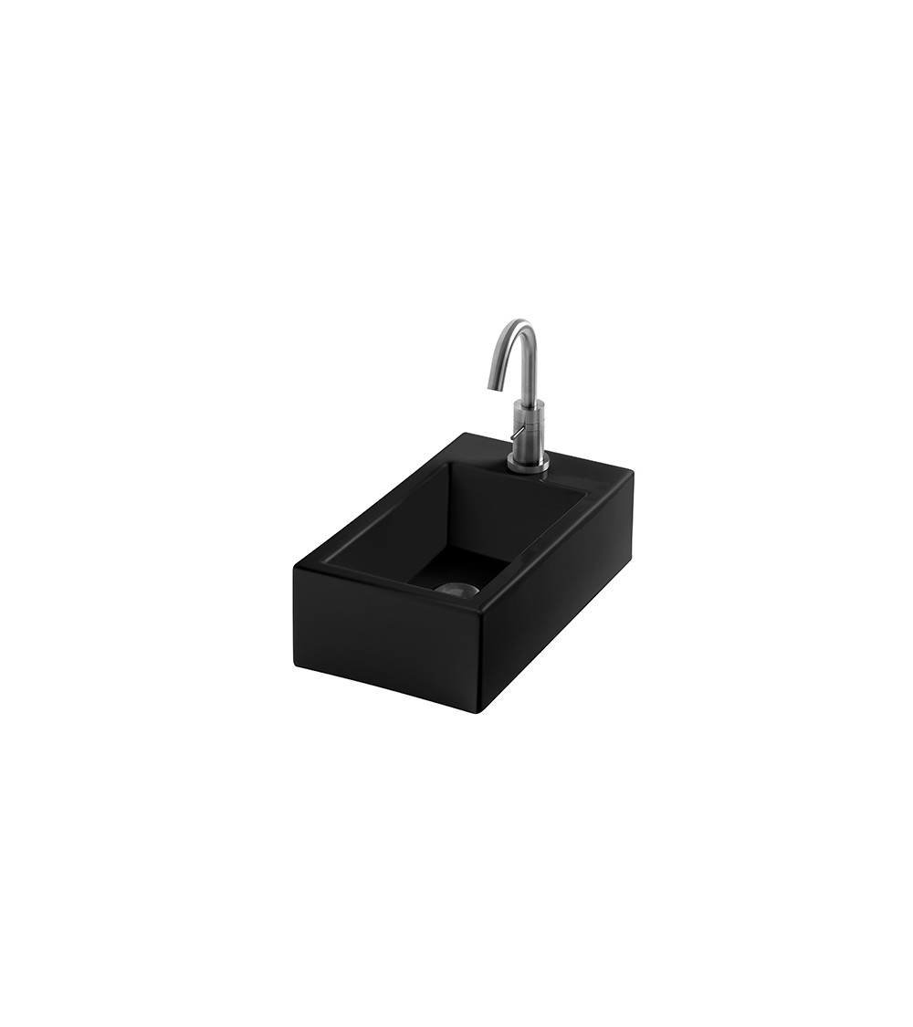 Lave-mains céramique Hox Mini Cristina Ondyna 45 x 25 x 13 cm noir mat