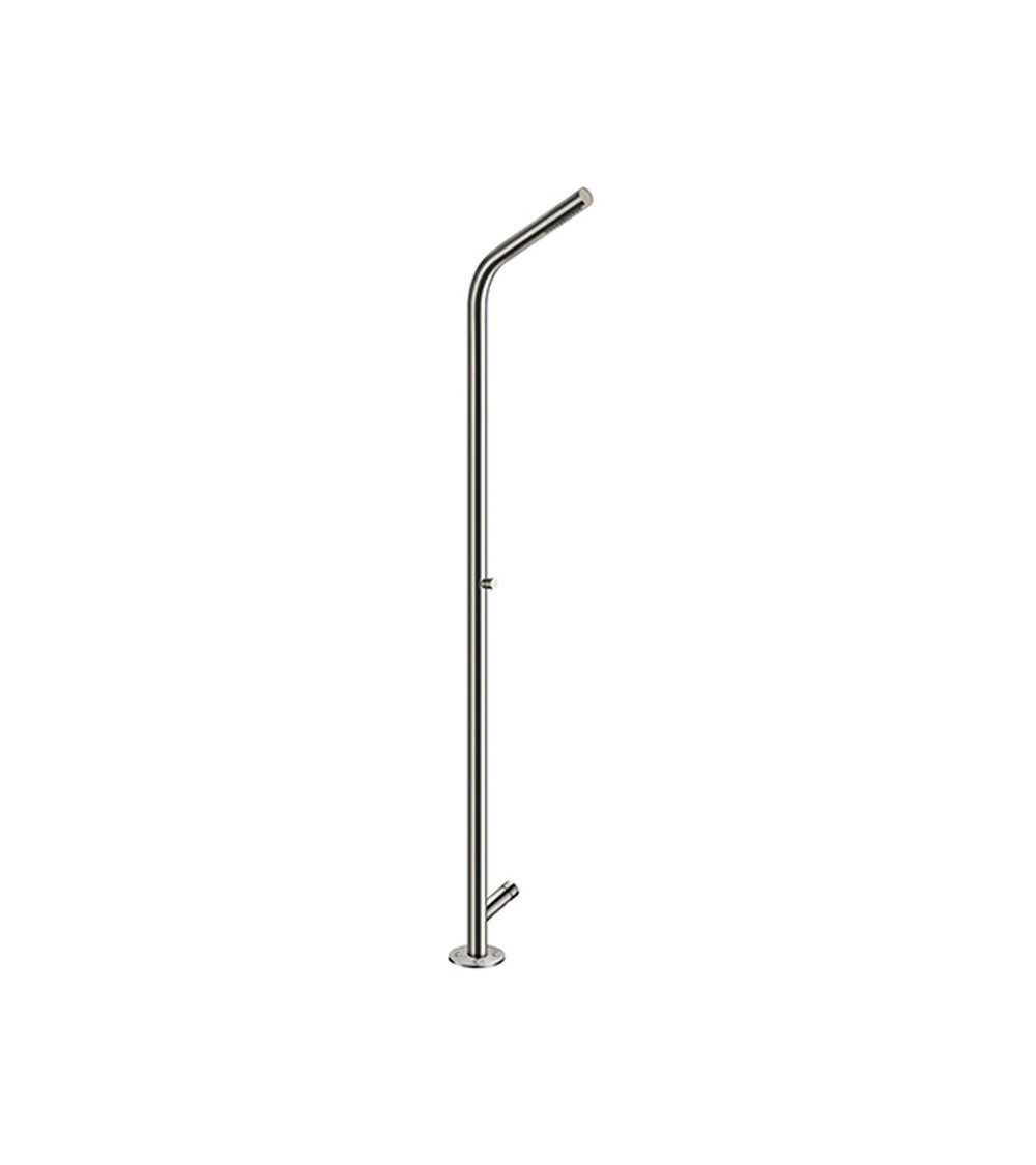 Colonne de douche de piscine outdoor temporisé Cristina Ondyna 100% inox diamètre 60 mm