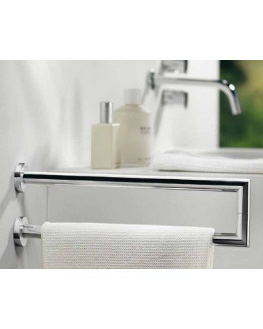 Porte-serviettes mural lateral double barre - Kubic Cool