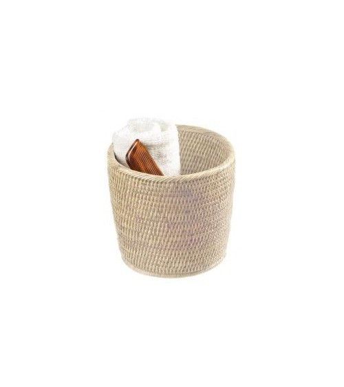 Corbeille cylindrique BASKET ZK Basket Decor Walther rotin clair