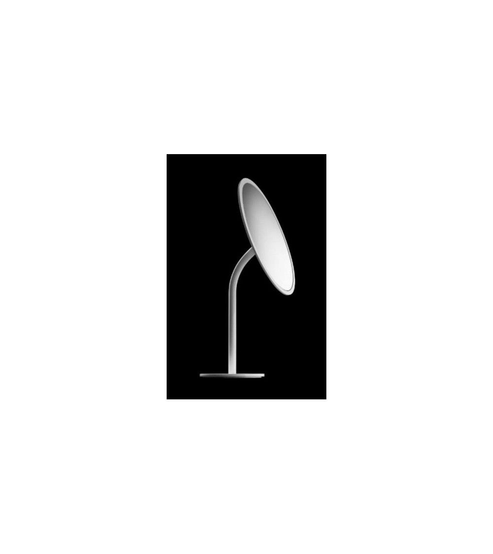 Miroir cosmétique Ø 20cm x3, à poser, blanc - Black & White