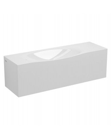 Lave-mains marbre minéral blanc 65cm - HAMMOCK