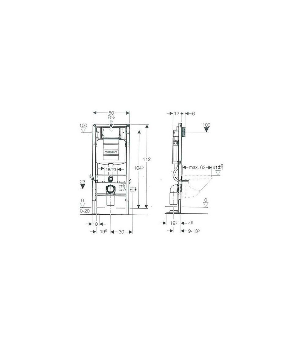 Bâti-support Duofix WC