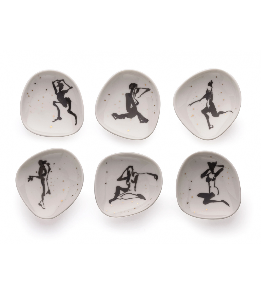 Six raviers en porcelaine - Women in Space 2